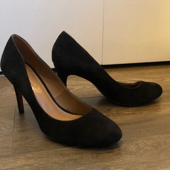 Elie Tahari black suade heels size 37 - Picture 6 of 10